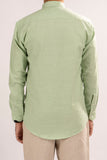 Green Full Sleeve Cotton Shirt
