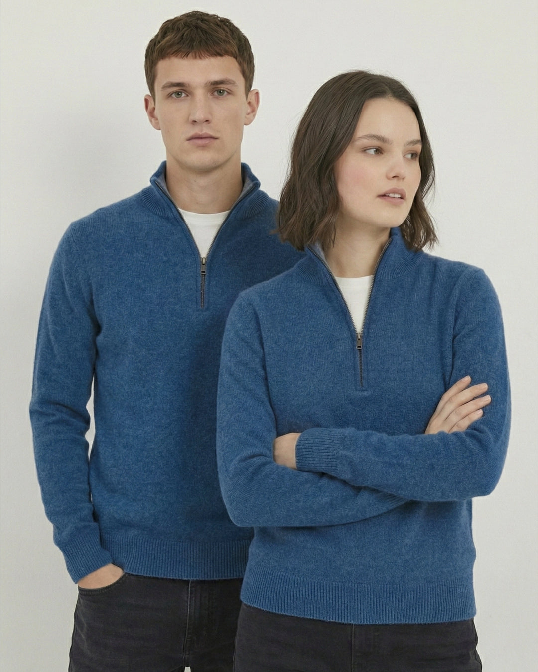 Women's Blue Soft Knit Sweater