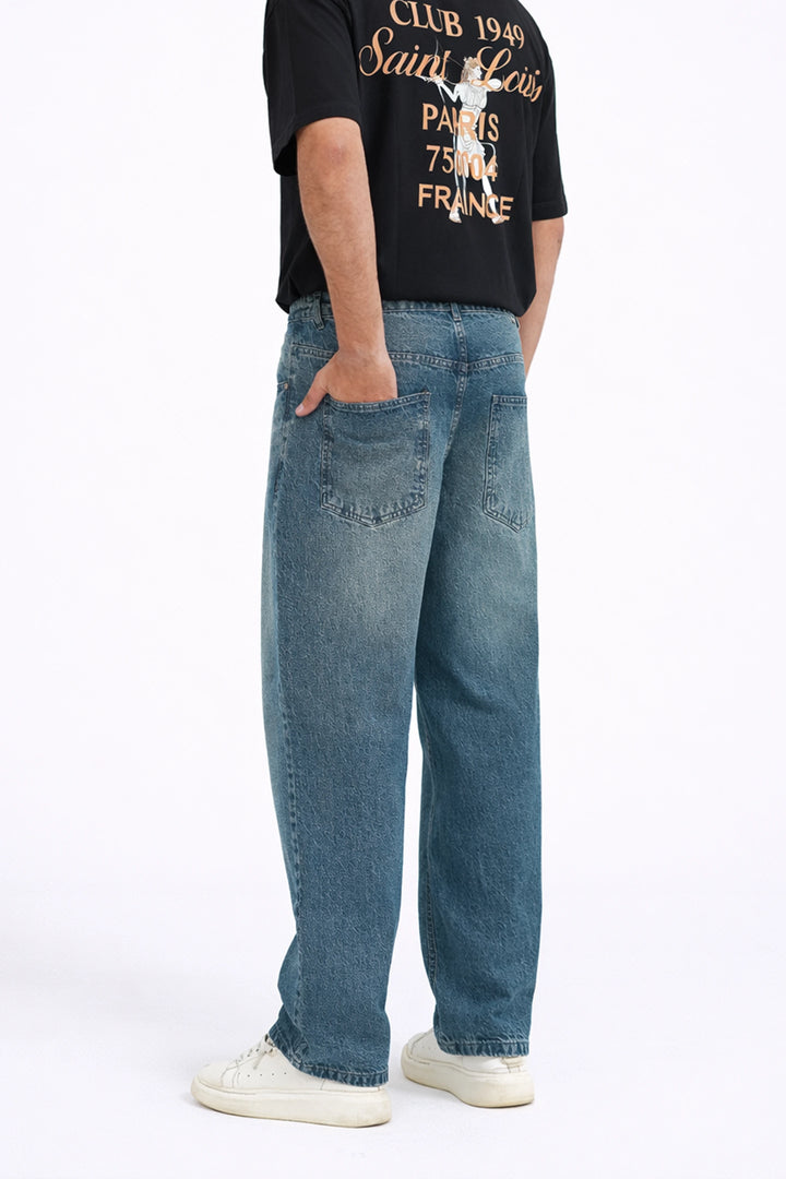 Stone Blue Baggy Jeans