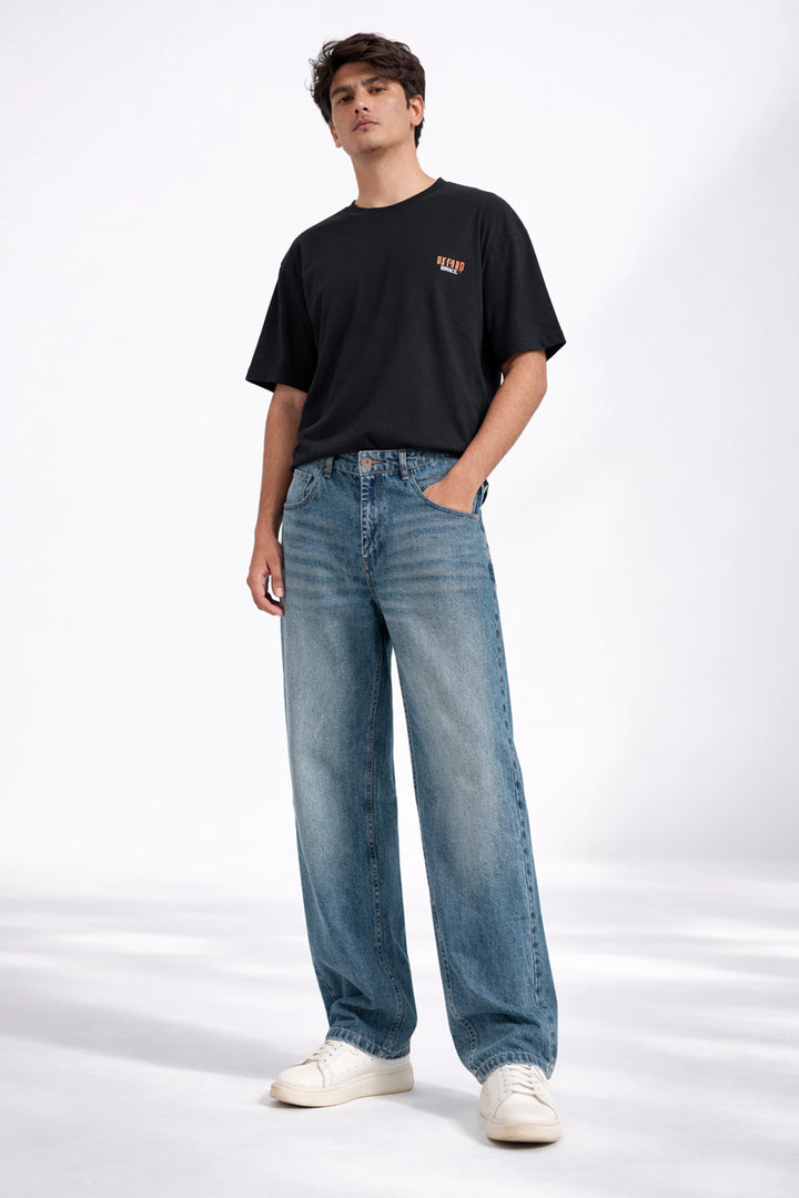 Stone Blue Baggy Jeans