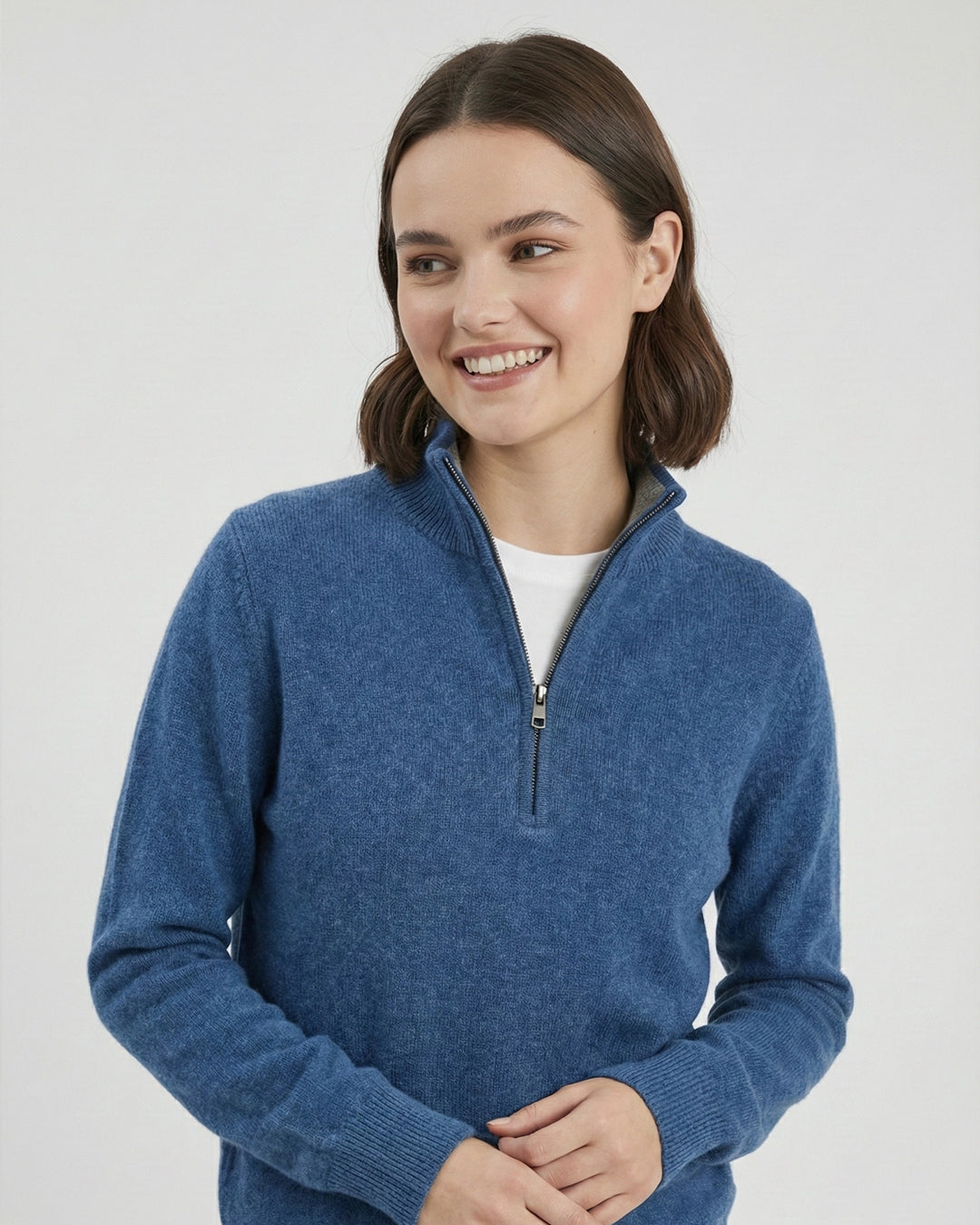 Women's Blue Soft Knit Sweater