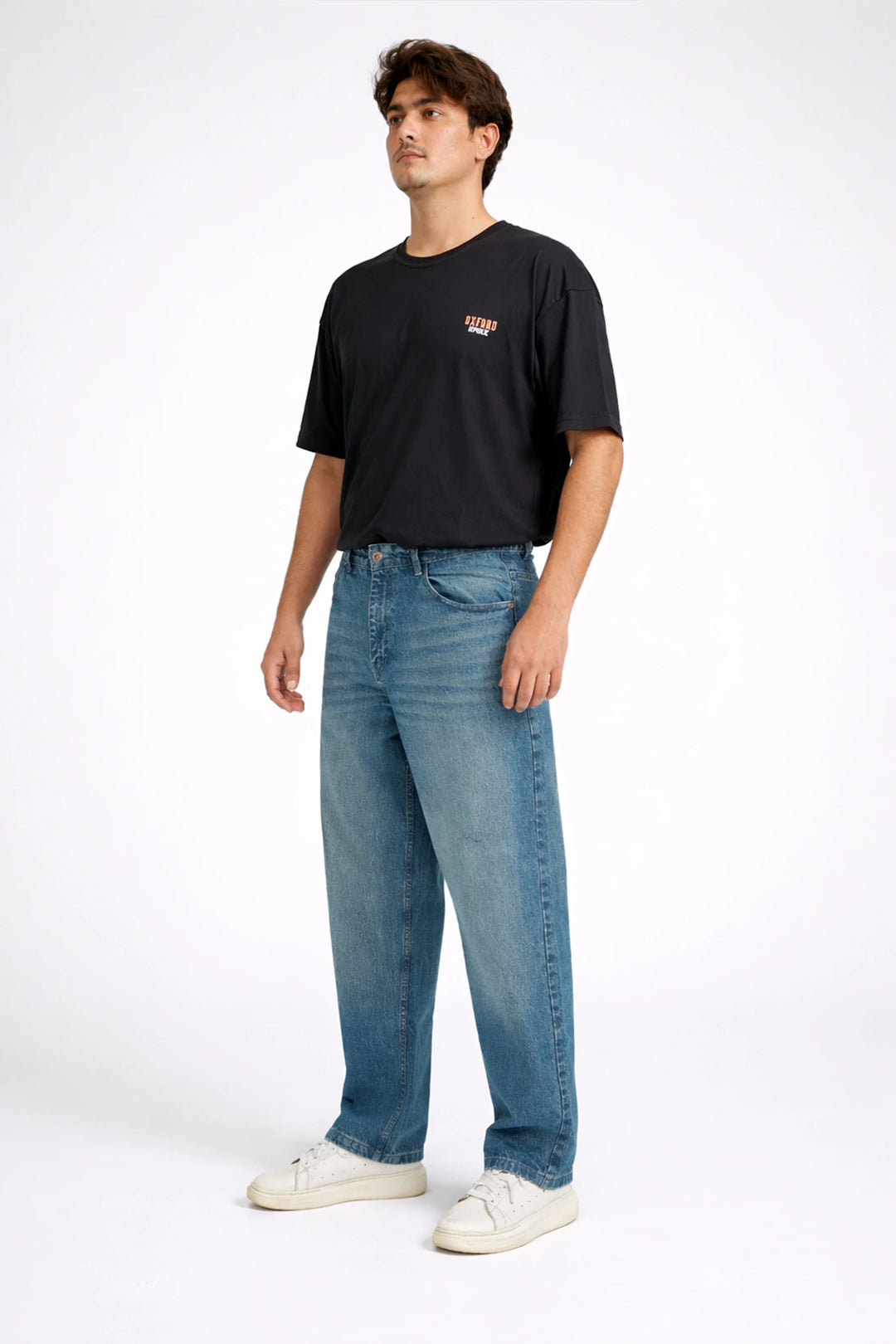 Stone Blue Baggy Jeans