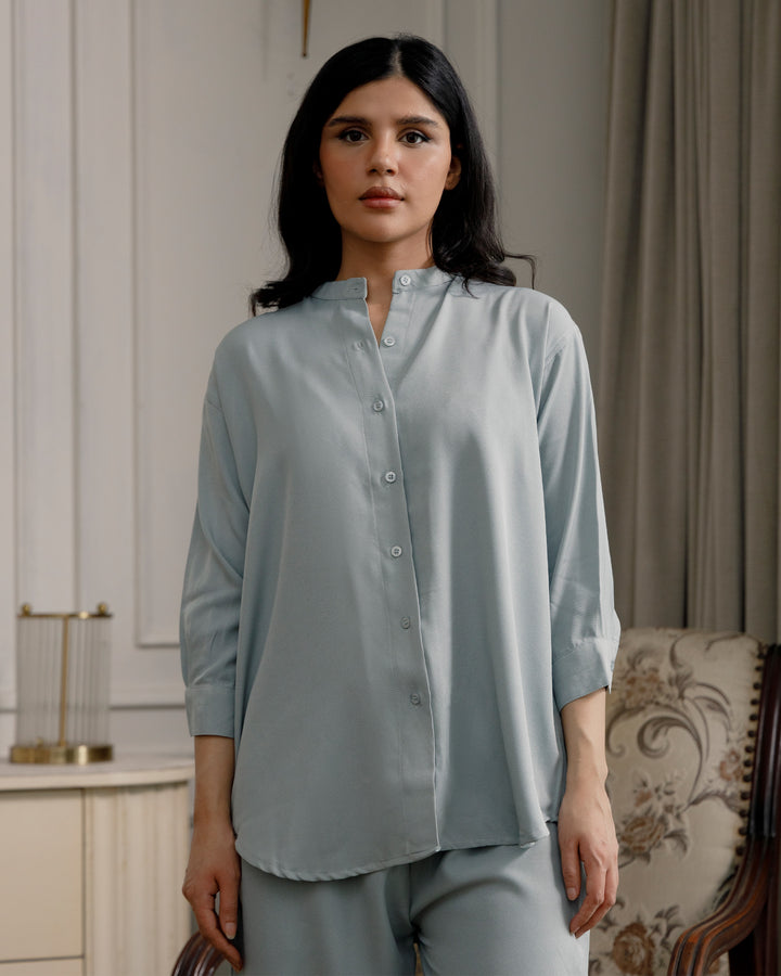 Mist Blue Tunic Co-ord Set