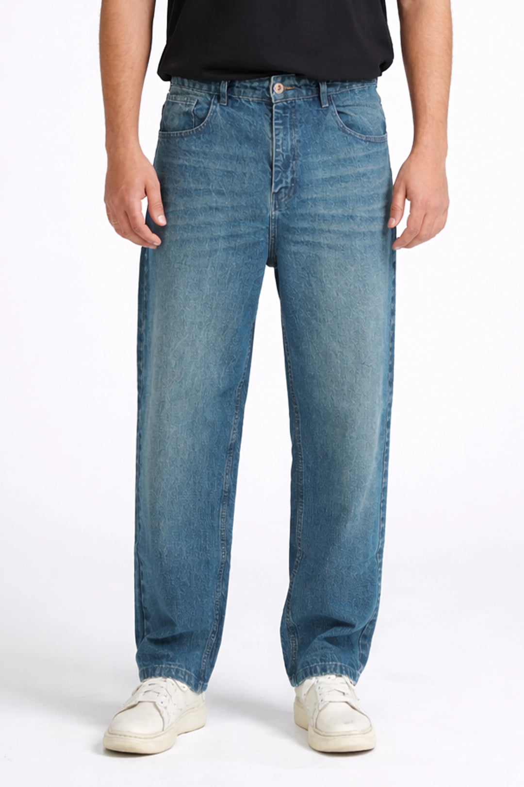 Stone Blue Baggy Jeans