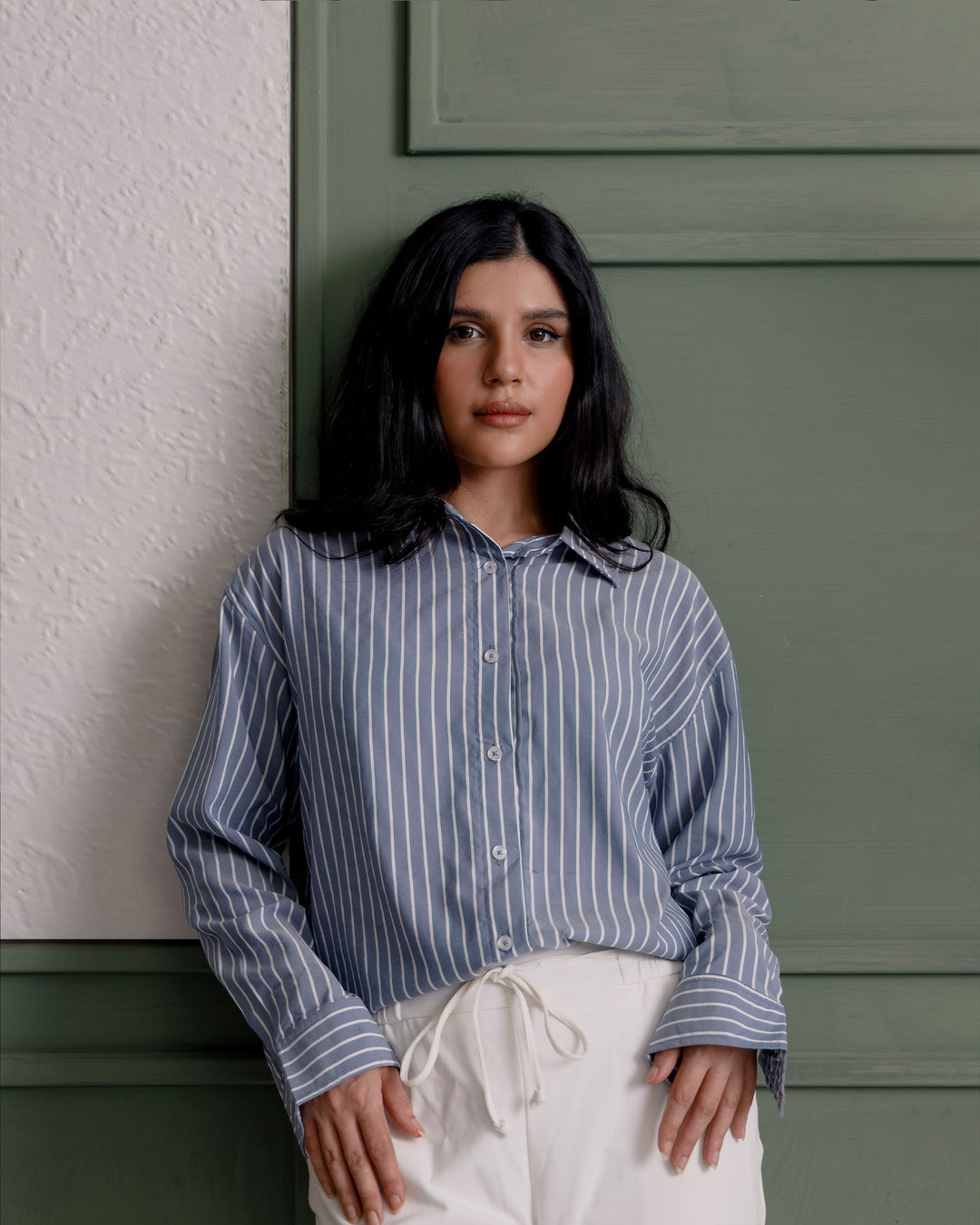 Grey Striped Shirt