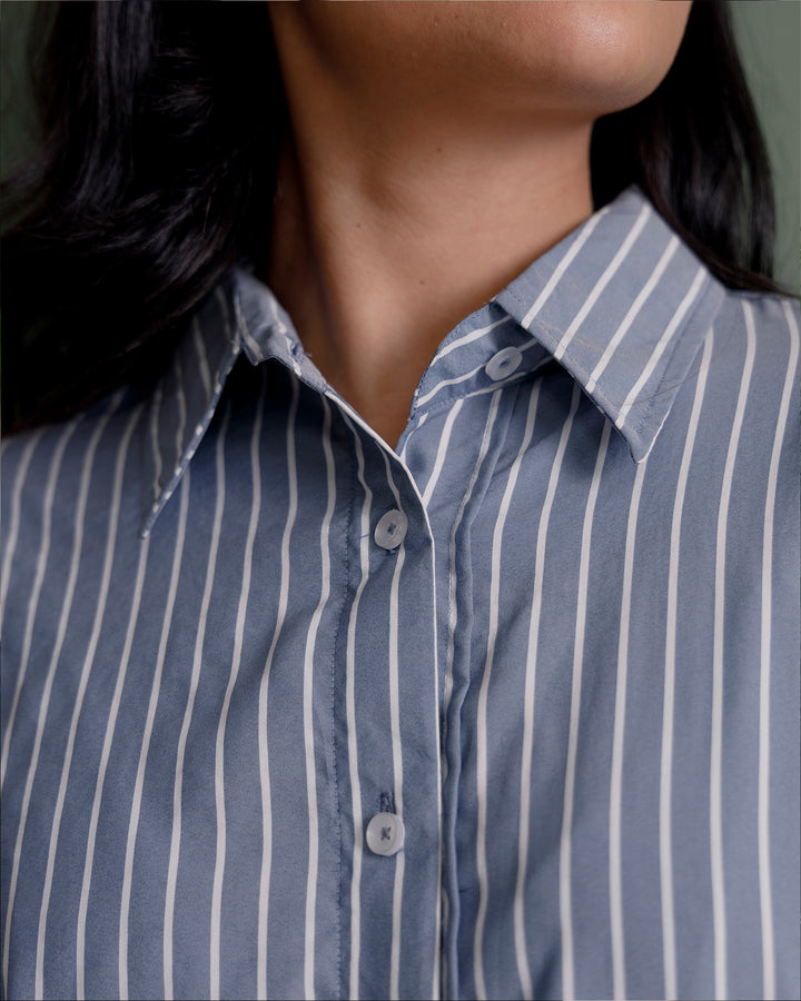 Grey Striped Shirt