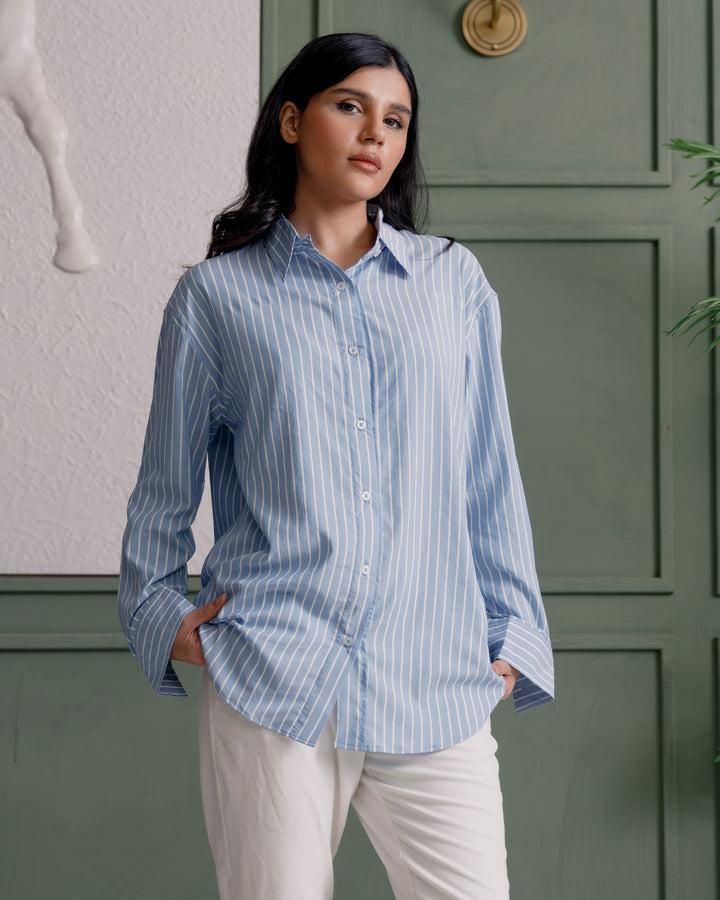 Blue Striped Shirt
