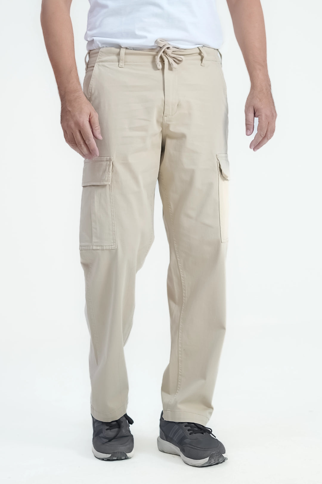 Man Comfort Cargo Pants Beige