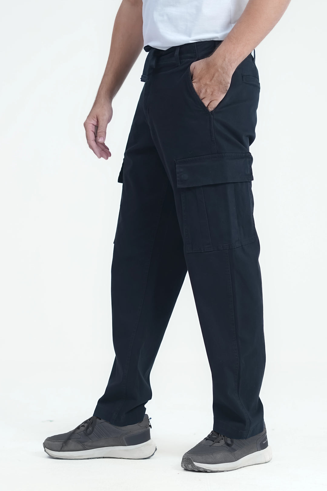 Man Comfort Cargo Pants Black