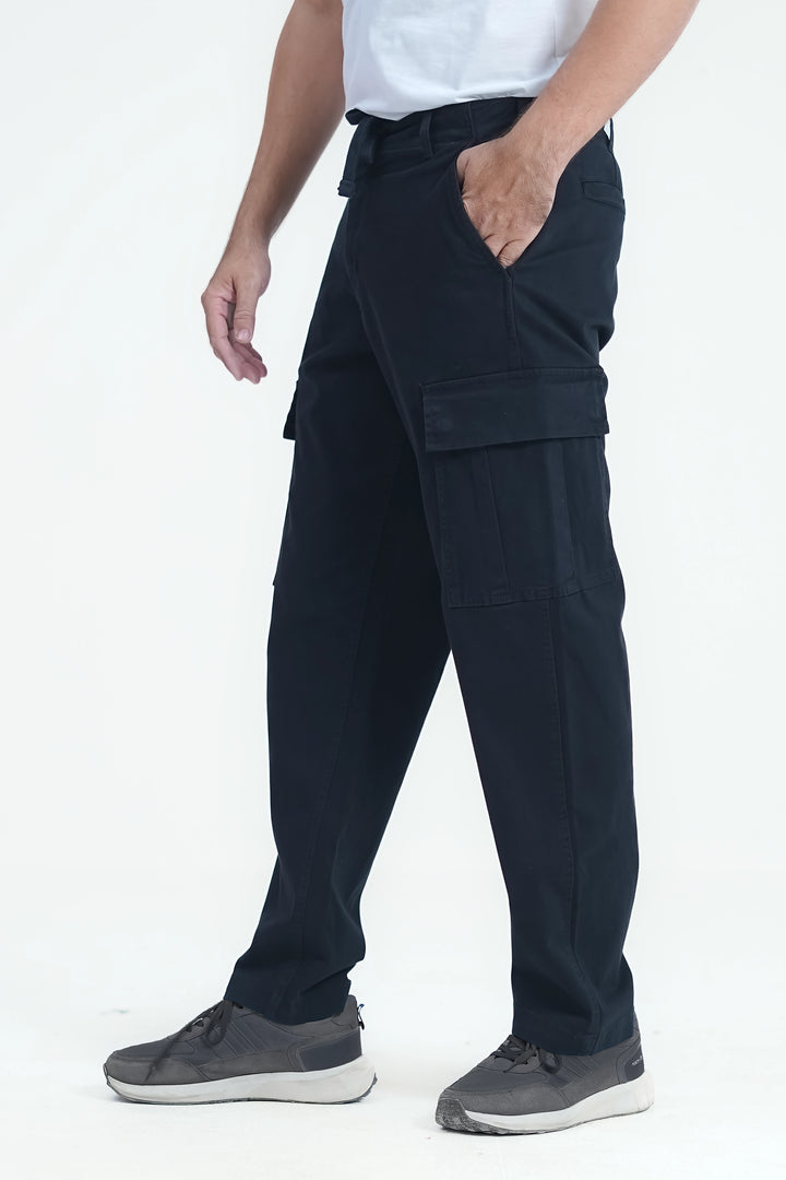 Man Comfort Cargo Pants Black