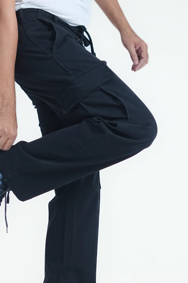 Man Comfort Cargo Pants Black