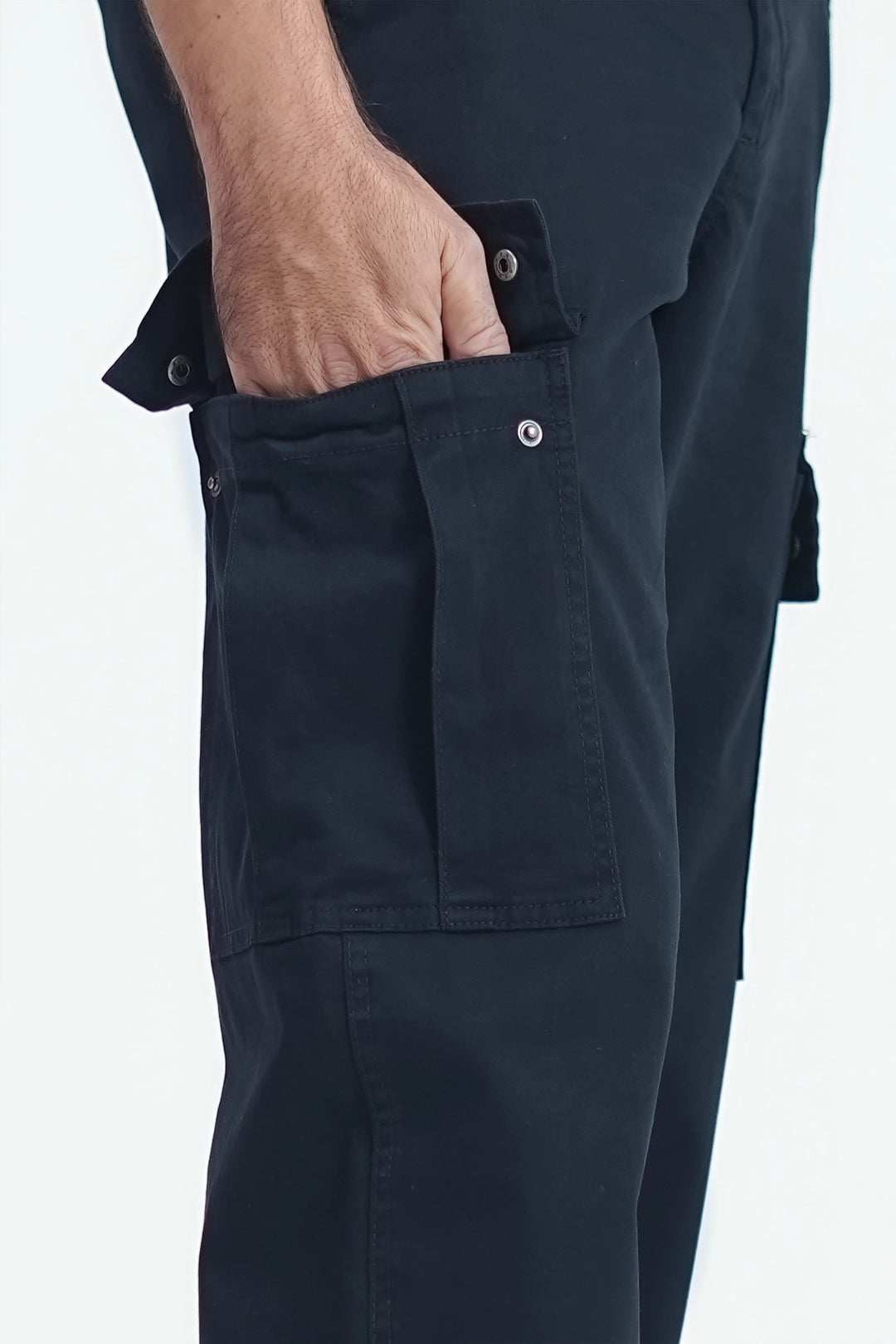 Man Comfort Cargo Pants Black