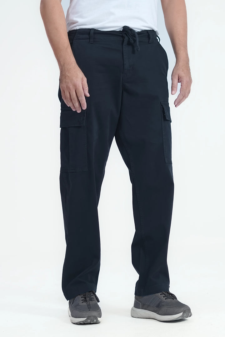 Man Comfort Cargo Pants Black