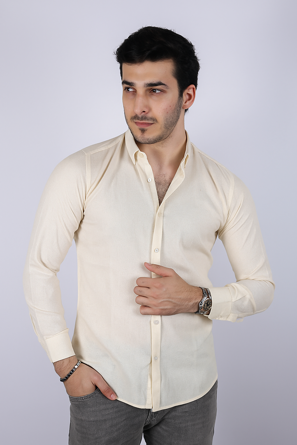 Off-White Cotton Shirt