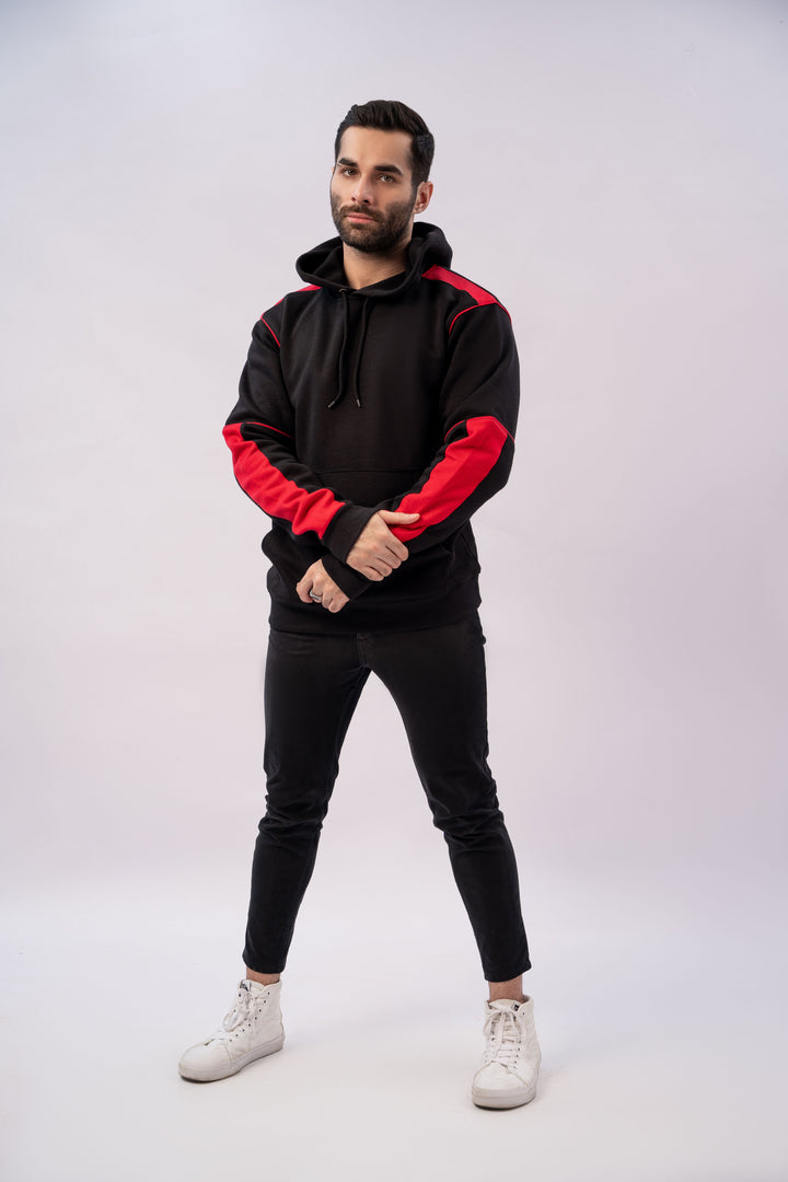 Black and Red Hoodie