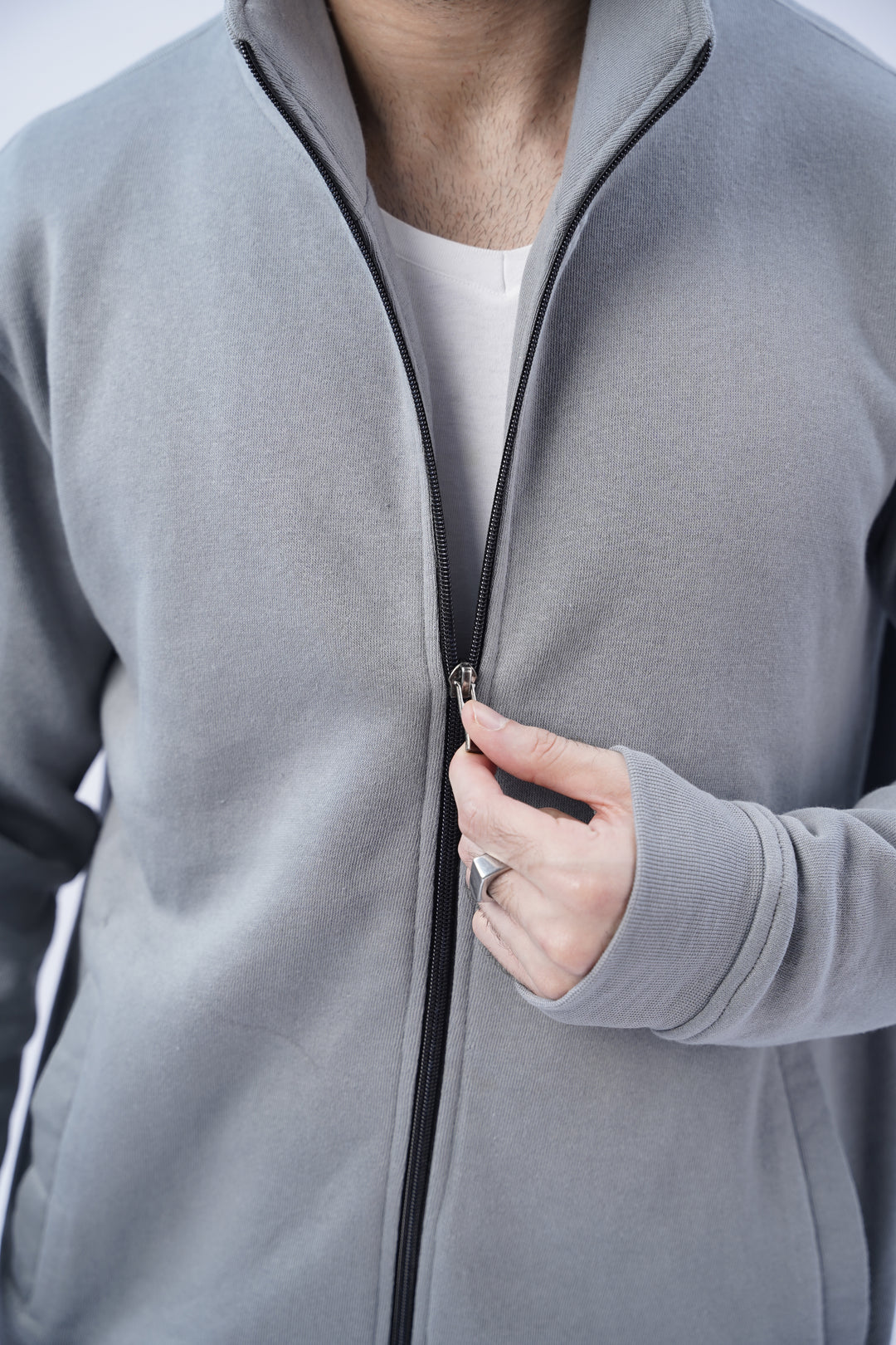 Grey Zipper Jacket