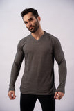 Grey V-Neck T-shirt