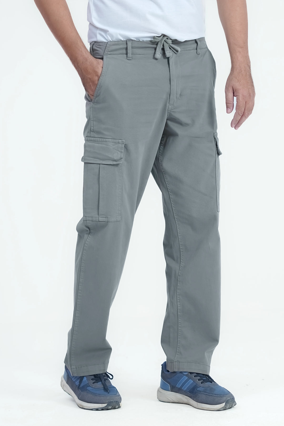 Man Comfort Cargo Pants Grey
