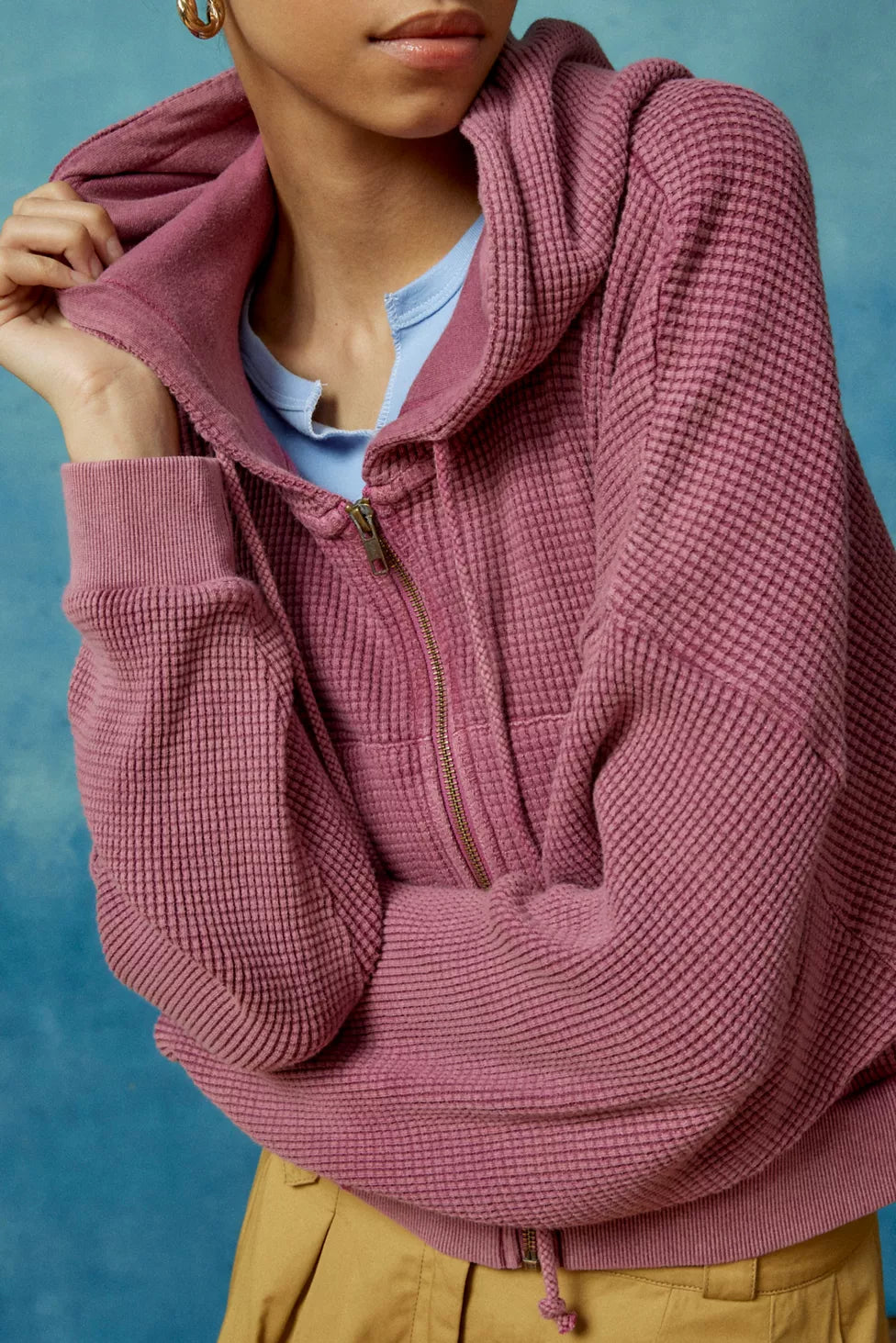 Purple Waffle Hoodie