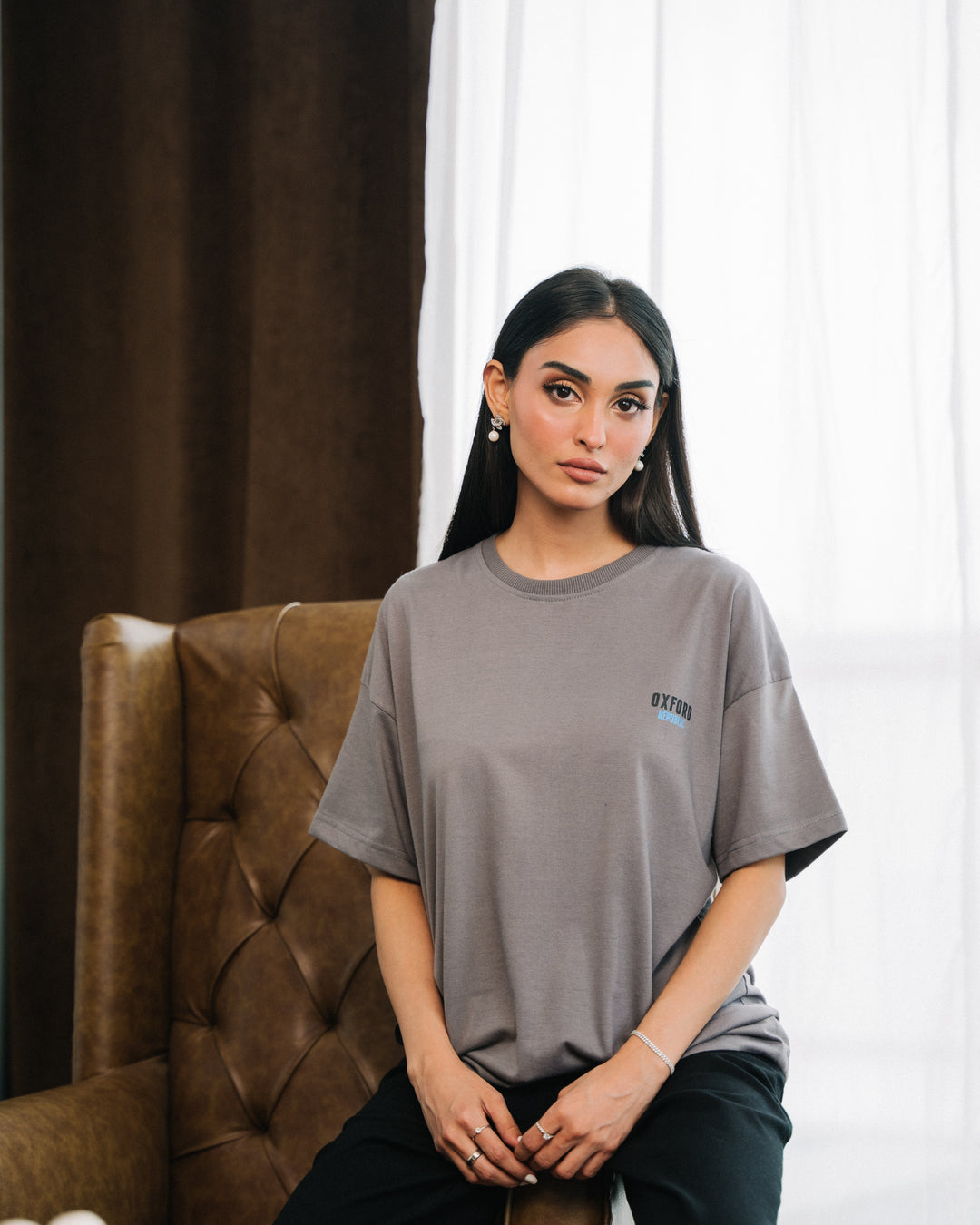 Grey Monte Carlo Oversized T-shirt