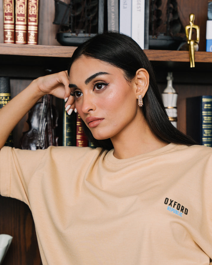 Beige Monte Carlo Oversized T-shirt