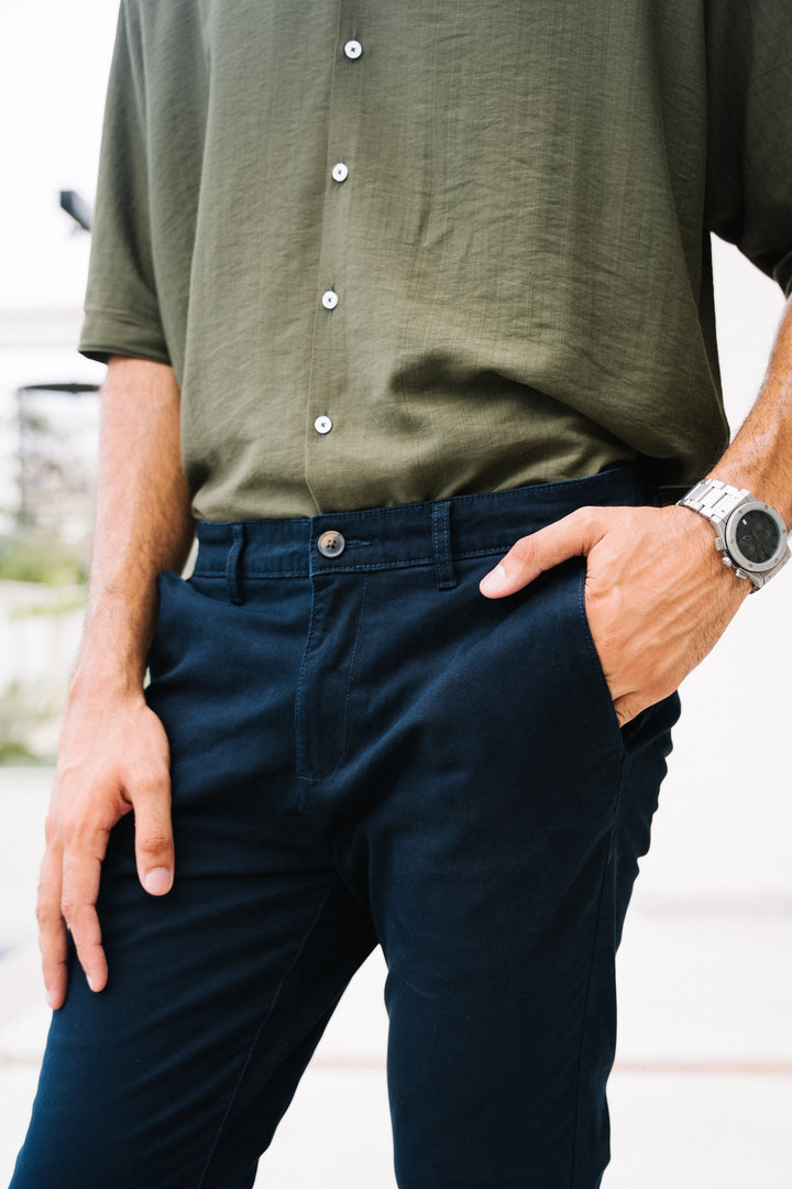 Navy Blue Chino Pants