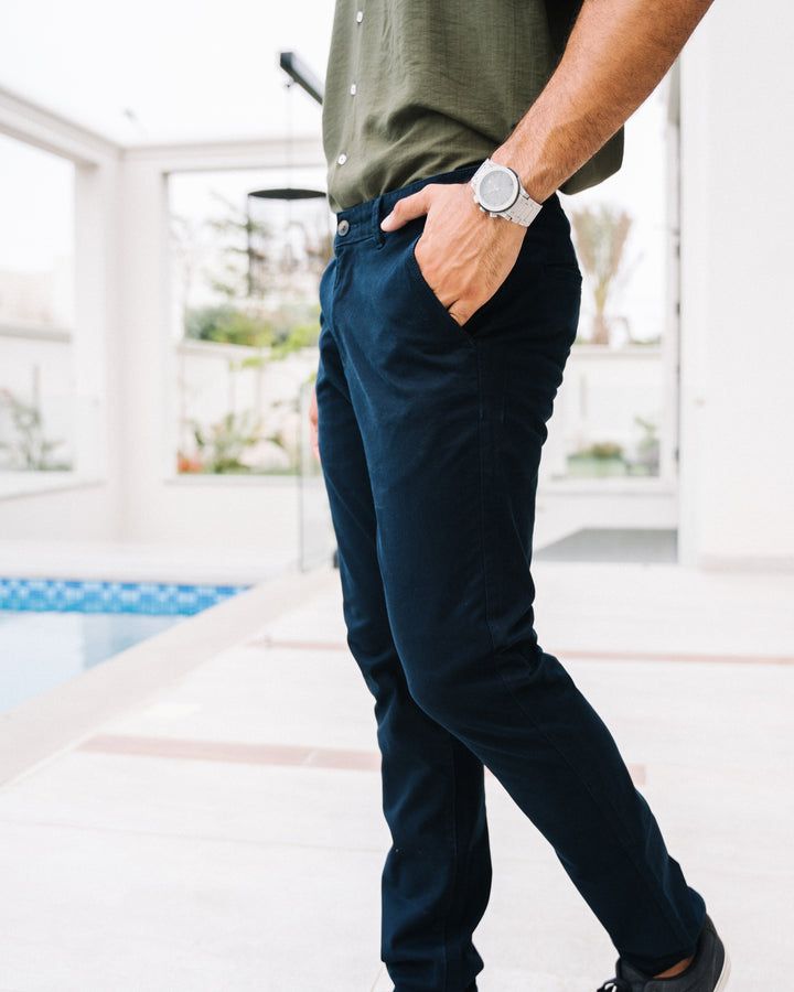 Navy Blue Chino Pants