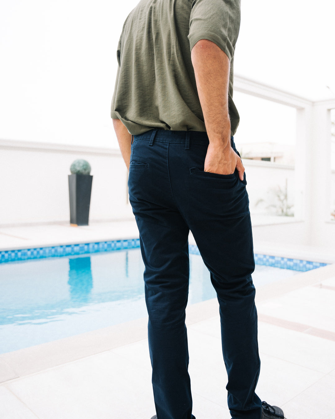 Navy Blue Chino Pants