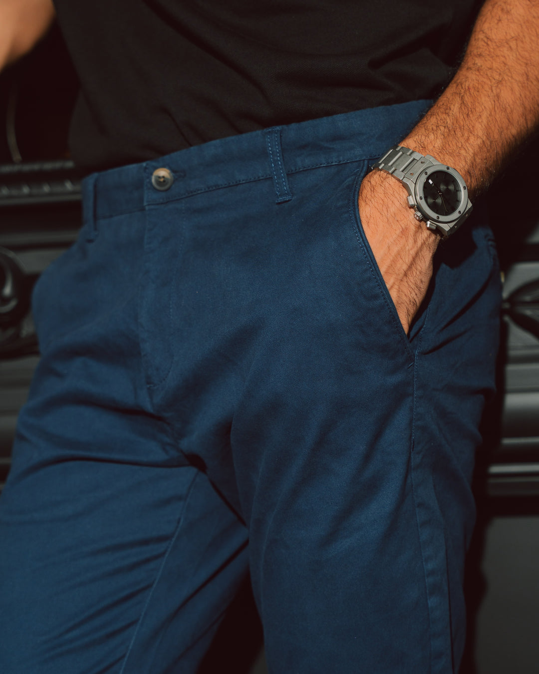 Navy Blue Chino Pants