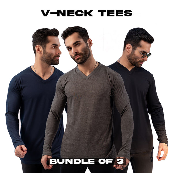 V - Neck Full Sleeves