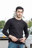 Black OXR Full Sleeves T-Shirt with Reflective LOGO