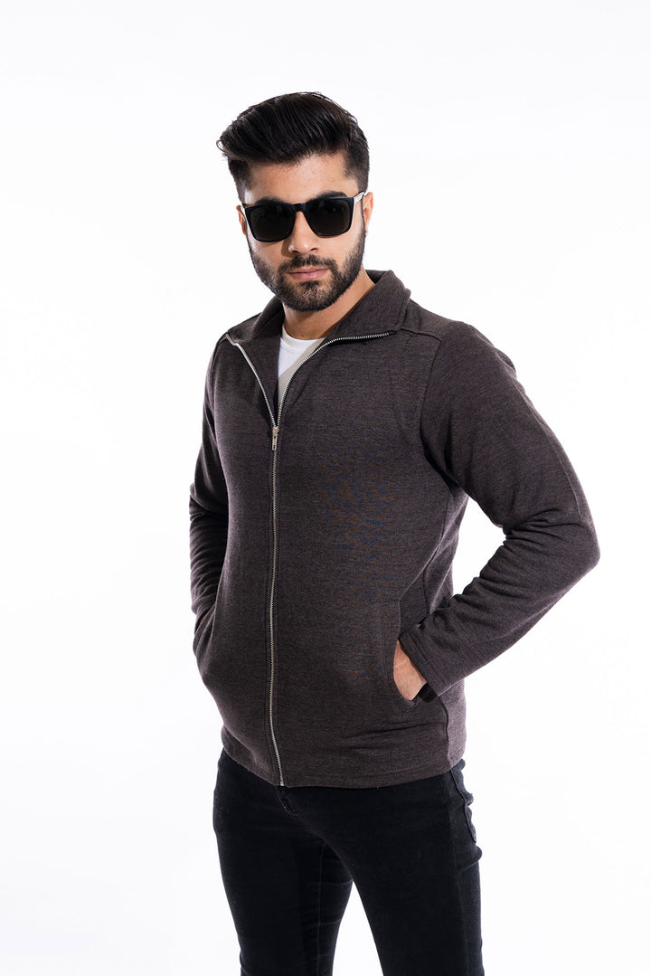 Melange Charcoal Detachable Hoodie