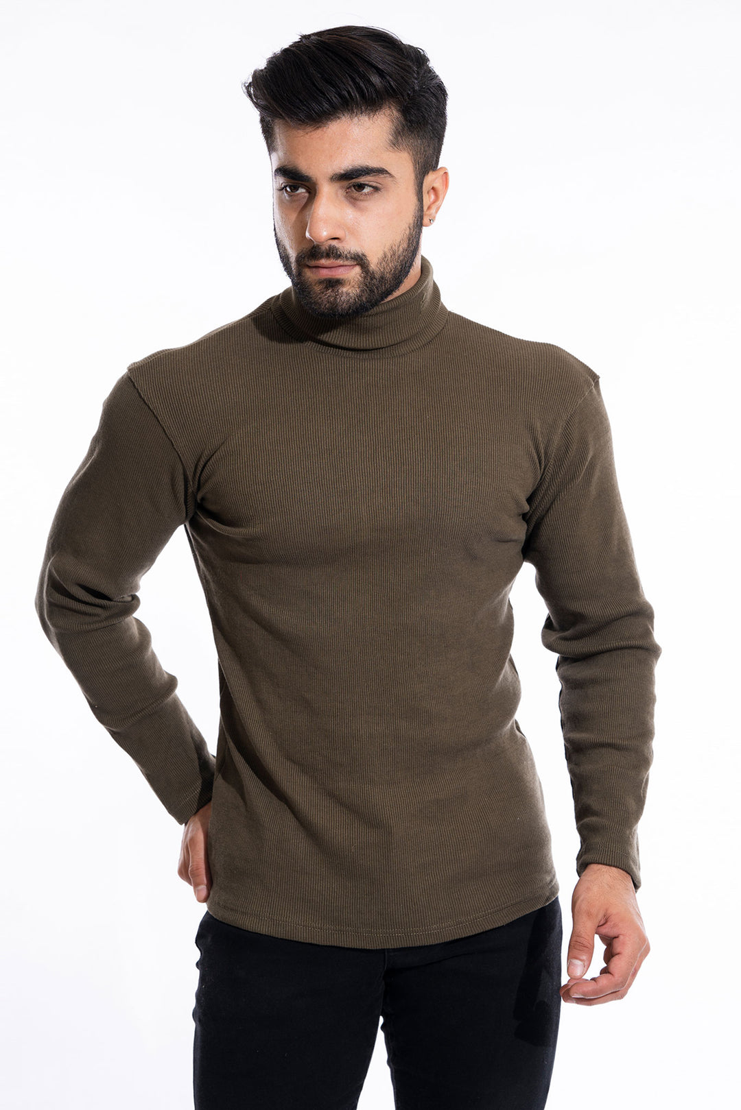 Olive Green Turtle neck