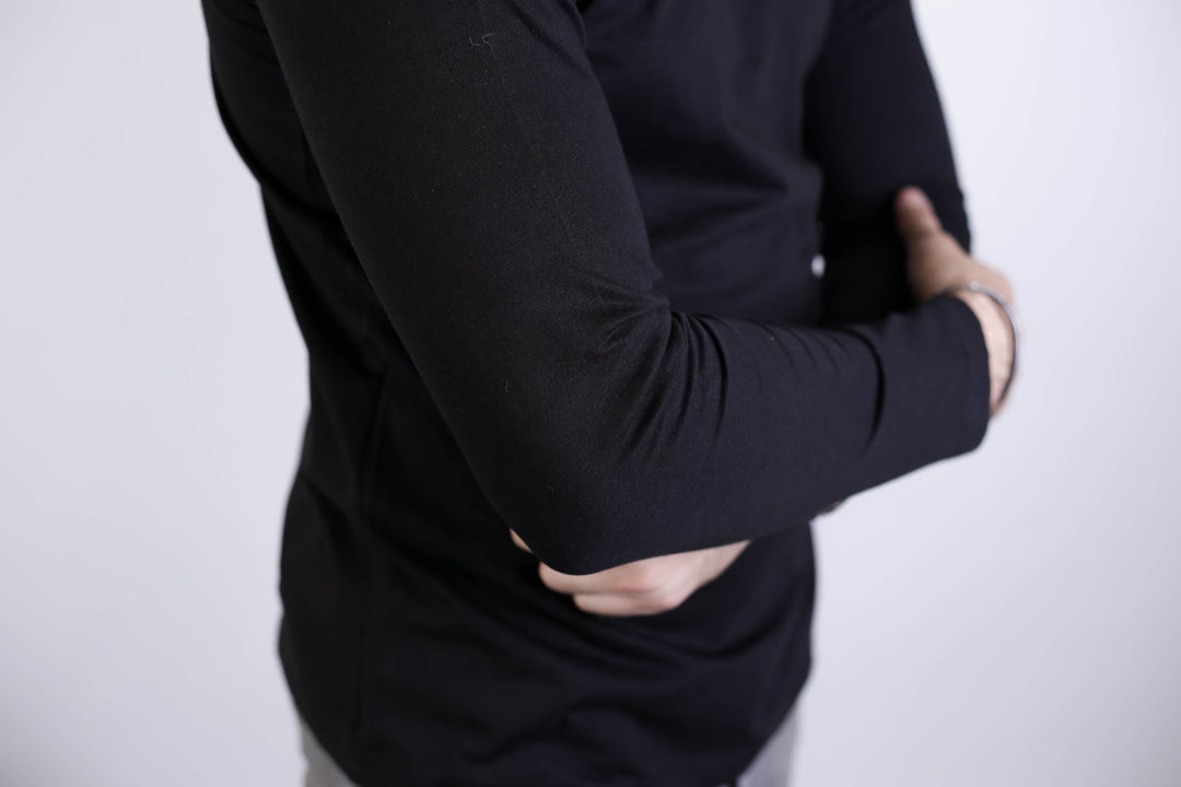 Black OXR Full Sleeves T-Shirt with Reflective LOGO