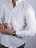 White Full Sleeve Cotton Shirt