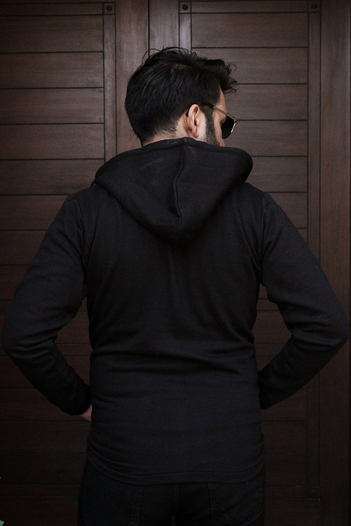 Black Removable Hoodie